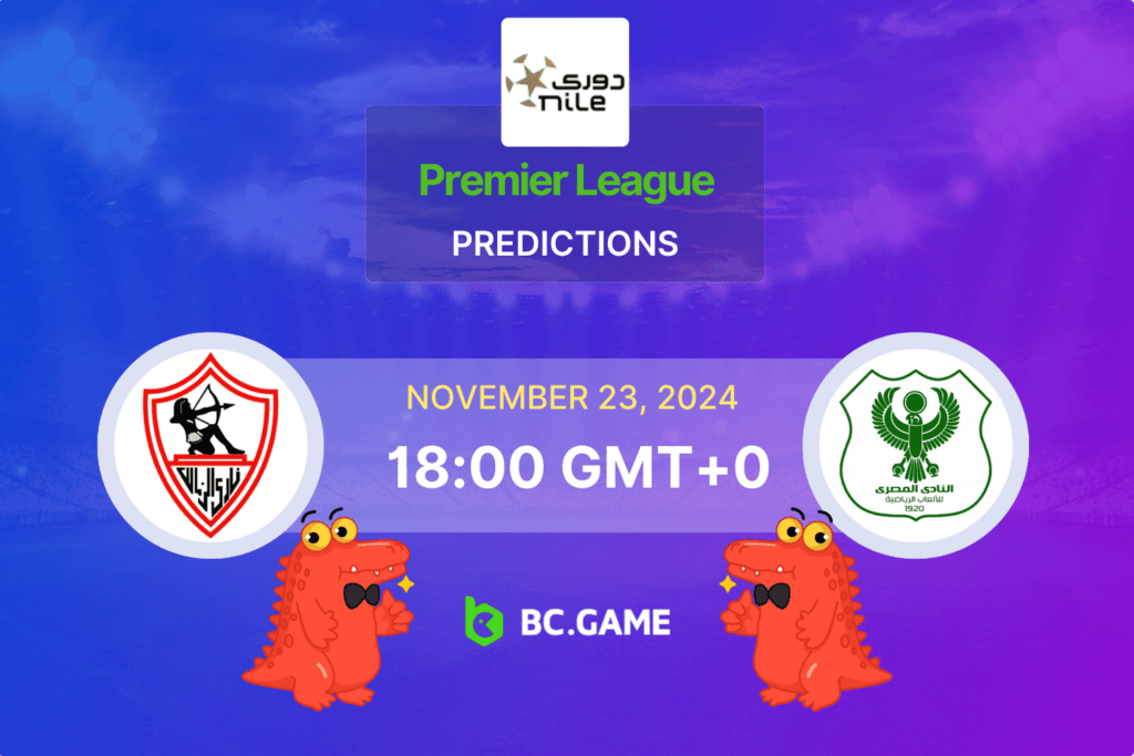 Match prediction for the Zamalek vs Al Masry game at Premier League 2024.