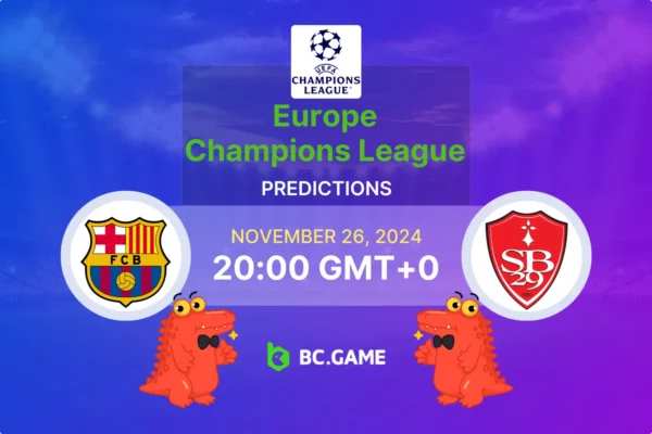 Barcelona vs Brest (3:0): Champions League 26/11/2024