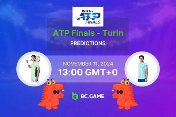 Carlos Alcaraz vs Casper Ruud (0:2): ATP Finals 11/11/2024