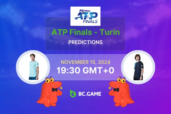 Casper Ruud vs Andrey Rublev (2:1): ATP Finals 15/11/2024