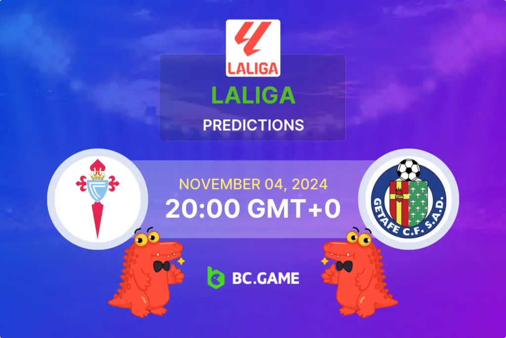 Celta de Vigo vs Getafe Prediction, Odds & Betting Tips – La Liga Clash on 04/11/2024.