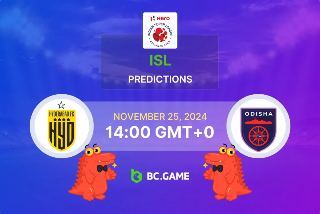 Hyderabad FC vs Odisha FC Prediction, Odds, Betting Tips – Indian Super League 25/11/2024