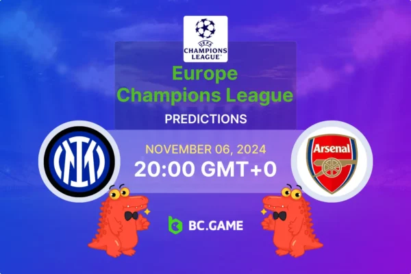 Inter Milan vs Arsenal Prediction, Odds, Betting Tips – Champions League 06/11/2024