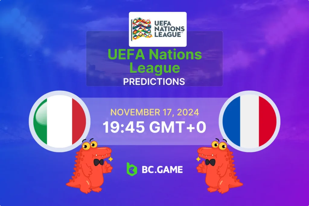 Italy vs France Prediction, Odds, Betting Tips – UEFA Nations League 17/11/2024