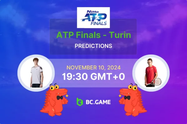 Jannik Sinner vs Alex de Minaur (2:0): ATP Finals 10/11/2024