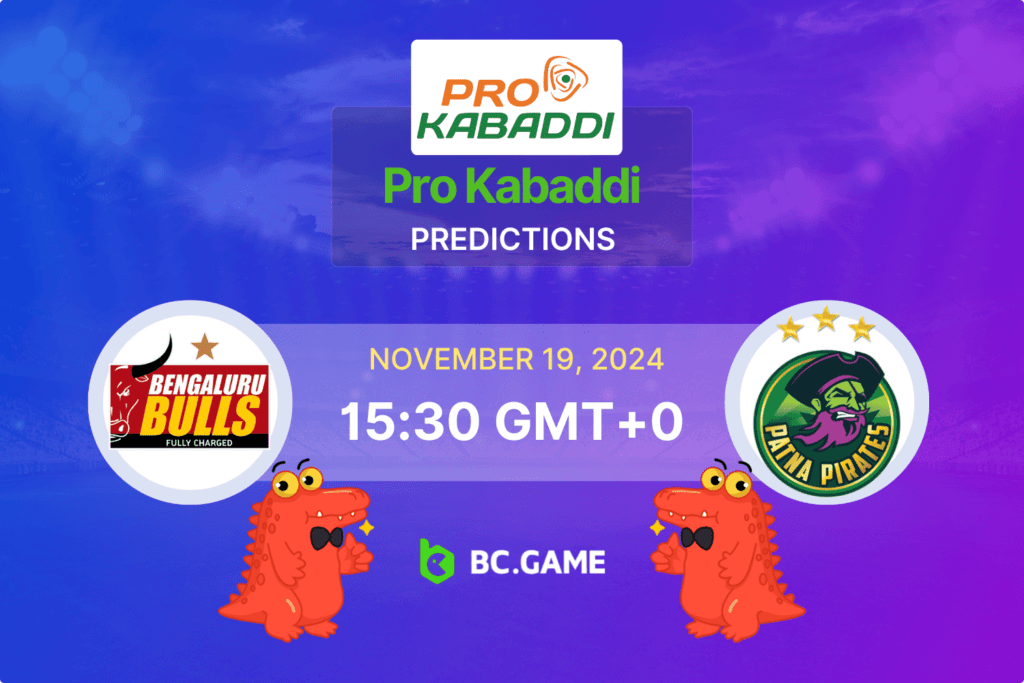 Match prediction for the Bengaluru Bulls vs Patna Pirates game at Pro Kabaddi League 2024.