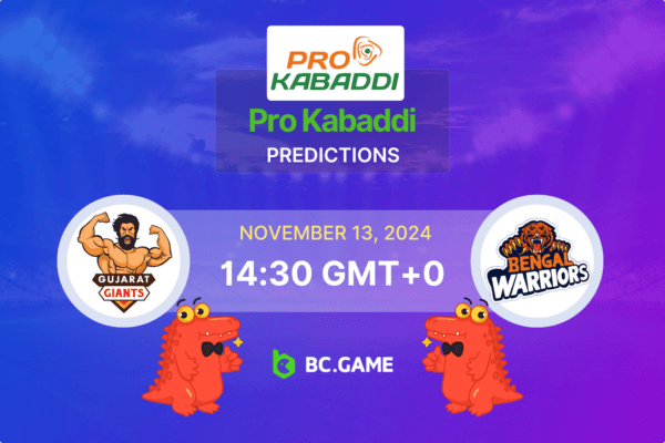 Gujarat Giants vs Bengal Warriors (47:28): Pro Kabaddi League 13/11/2024