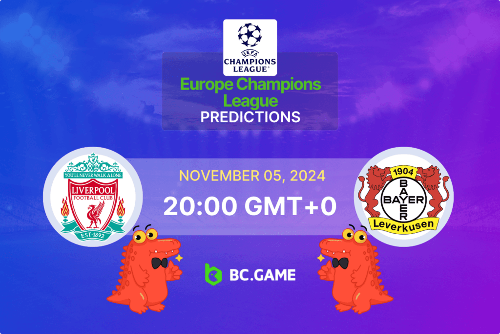 Match prediction for the Liverpool vs Bayer Leverkusen game in the Champions League 2024.