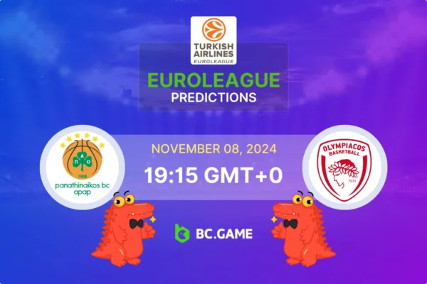 Panathinaikos vs Olympiacos Prediction, Odds, Betting Tips – EuroLeague 08/11/2024