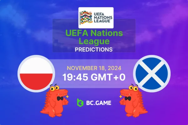 Poland vs Scotland (1:2): UEFA Nations League 18/11/2024