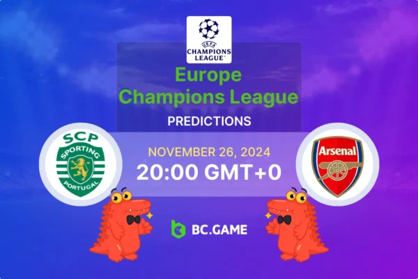 Sporting Lisbon vs Arsenal (1:5): Champions League 26/11/2024