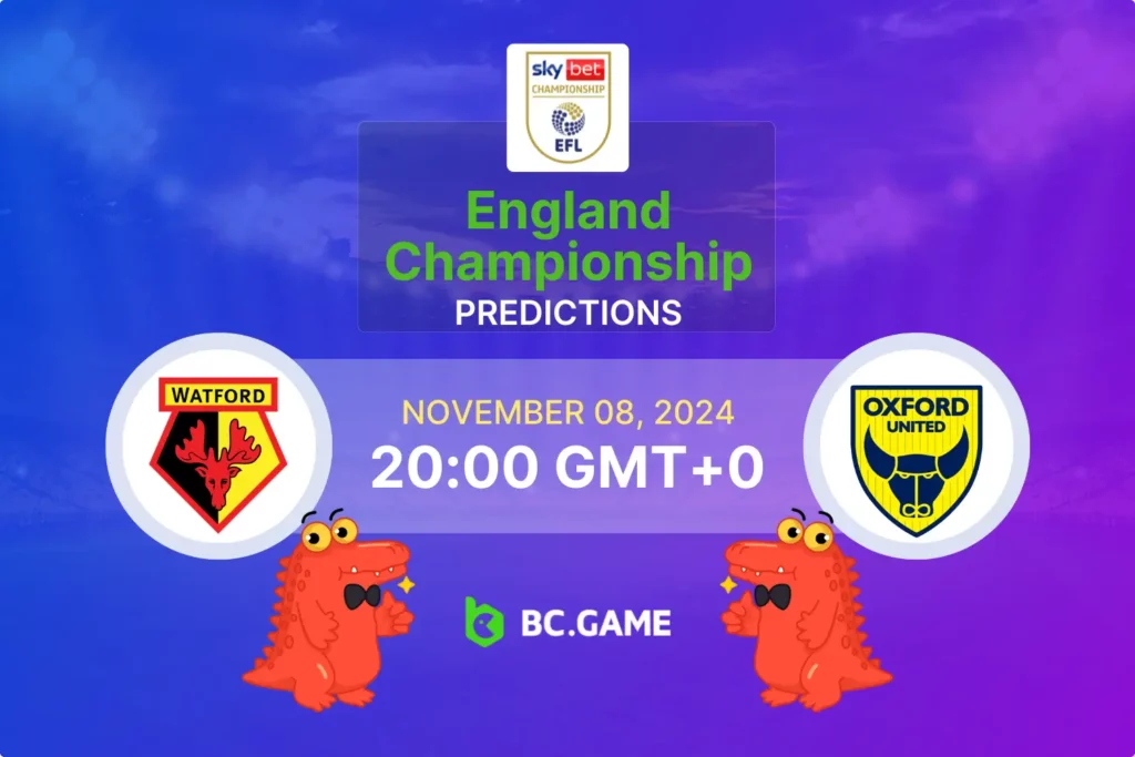 Watford vs Oxford United: Prediction, Odds & Expert Betting Tips for 08/11/2024 Championship Clash.