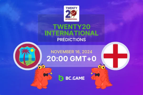 West Indies vs England (West Indies won by 5 wickets): T20 Series 16/11/2024