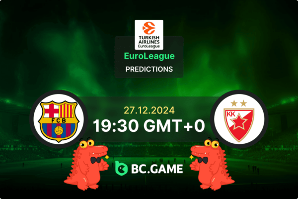 Barcelona vs Crvena Zvezda Prediction, Odds, Betting Tips – EuroLeague 27/12/2024