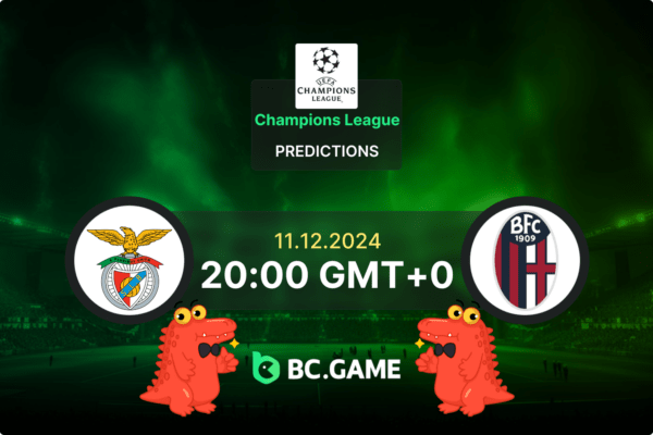 Benfica – Bologna: Prognóstico, Probabilidades, Dicas de Apostas – UEFA Champions League 11/12/2024