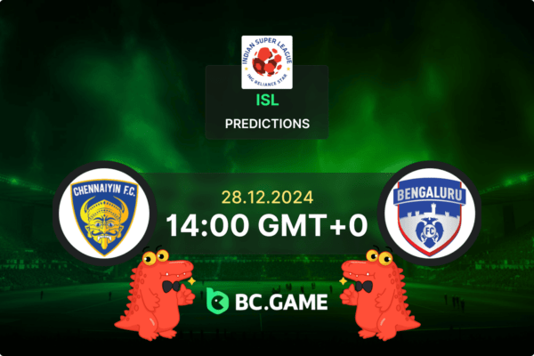 Chennaiyin vs Bengaluru FC (2:4): Indian Super League 28/12/2024