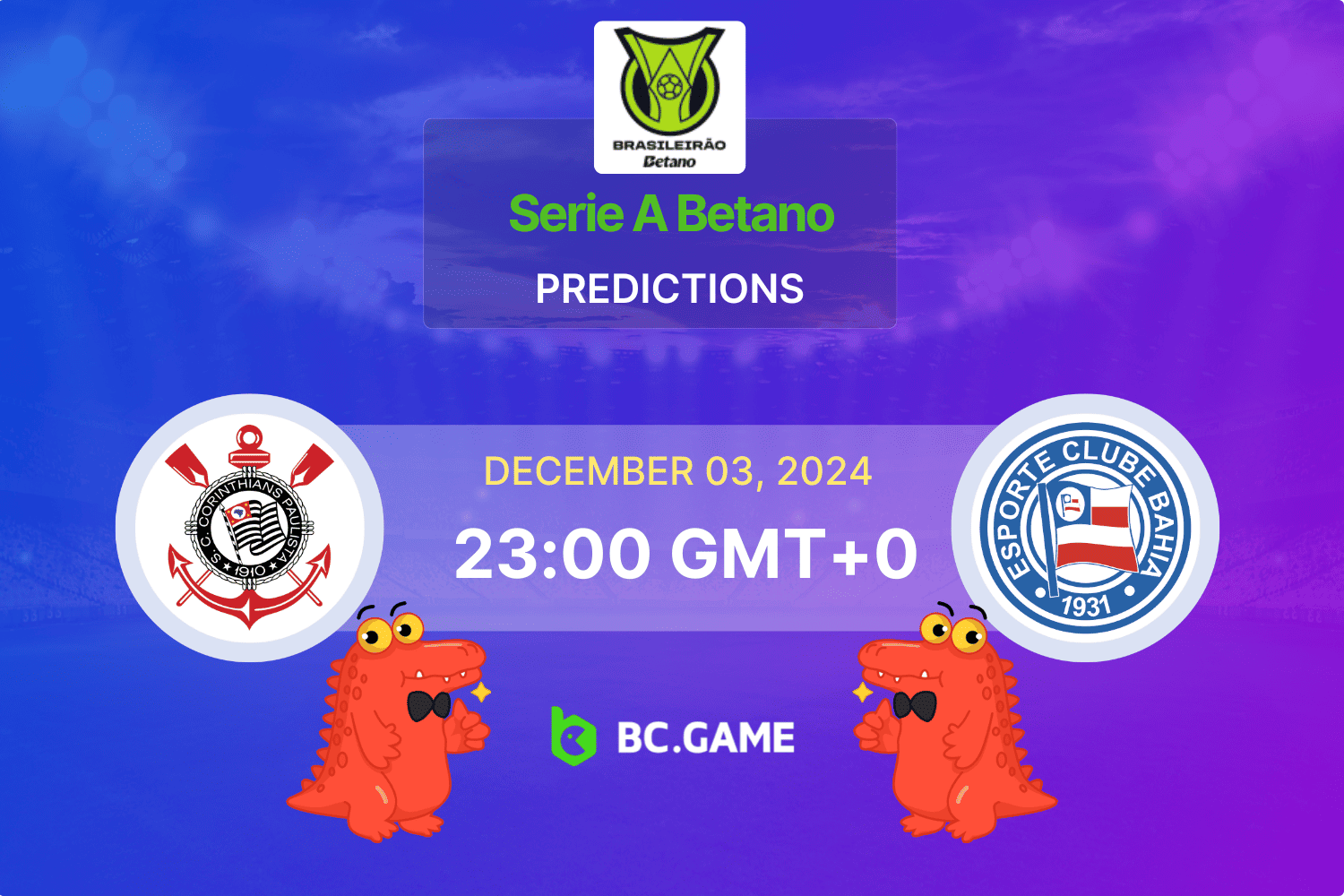 Bahia vs Corinthians Prediction: Home or Away Win? Dont Miss This