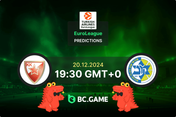 Crvena Zvezda vs Maccabi Tel Aviv Prediction, Odds, Betting Tips – Euroleague 20/12/2024