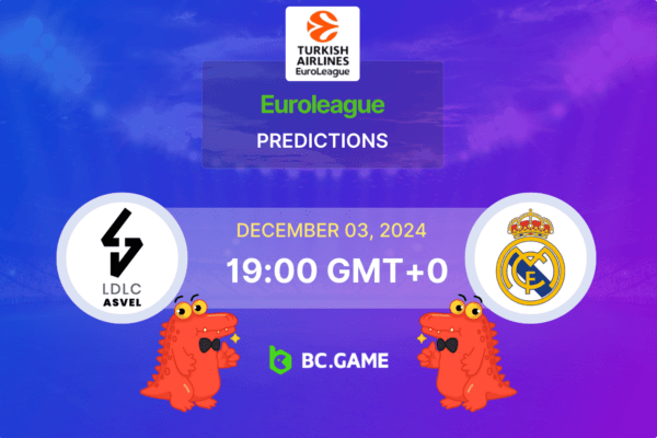 Lyon-Villeurbanne vs Real Madrid (80:78): Euroleague 03/12/2024