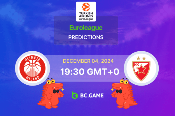 Olimpia Milano vs Crvena Zvezda Prediction, Odds, Betting Tips – Euroleague 04/12/2024