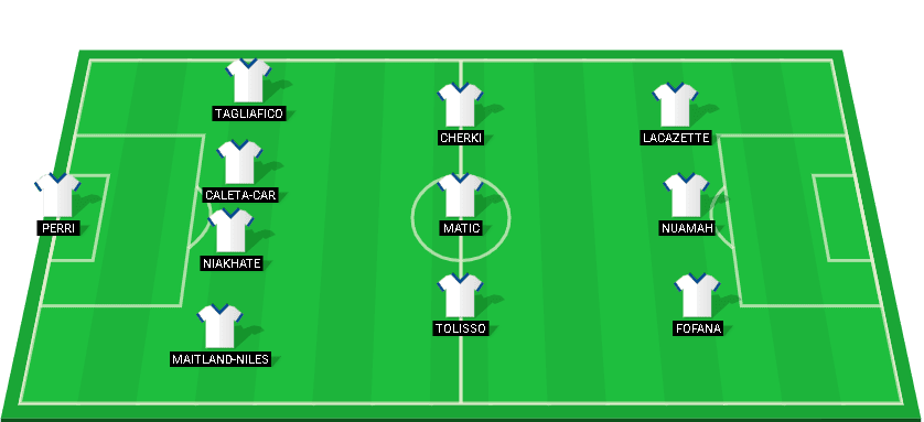 Lyon probable lineup for the match against Paris Saint-Germain, December 15, 2024.