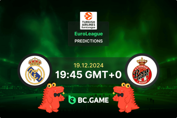 Real Madrid vs Monaco (94:72): Euroleague 19/12/2024