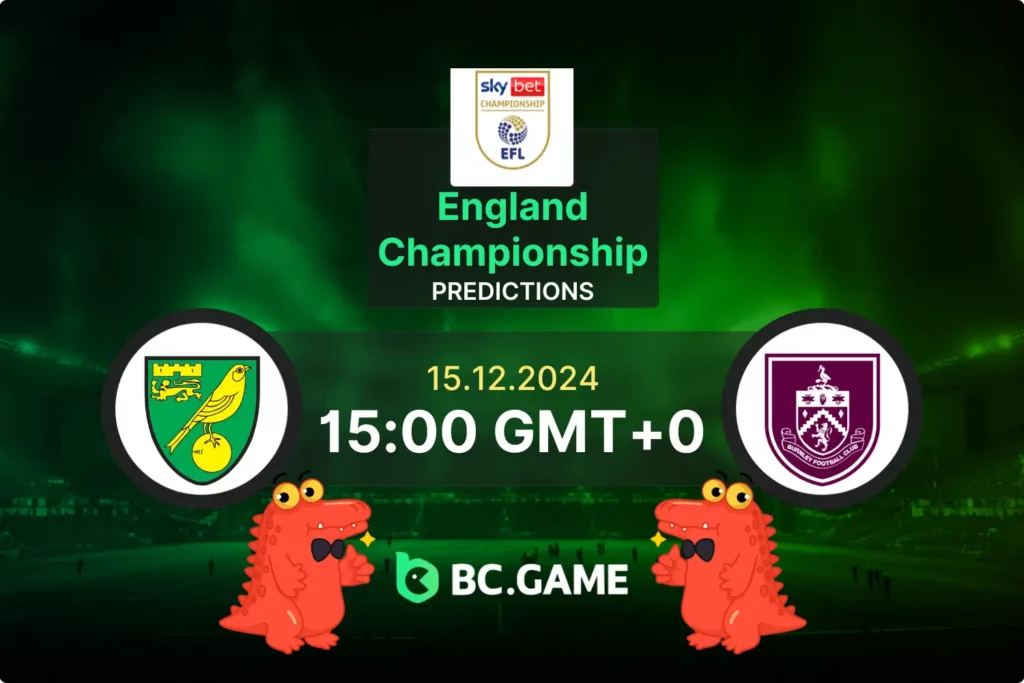 Norwich City vs Burnley (1:2): Championship 15/12/2024