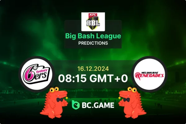 Sydney Sixers vs Melbourne Renegades (Sydney Sixers won by 3 wickets): Big Bash League 16/12/2024