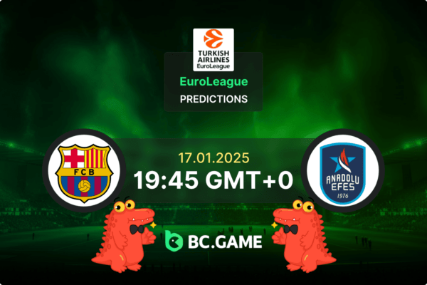 Barcelona vs Anadolu Efes Prediction, Odds, Betting Tips – Euroleague 17/01/2025