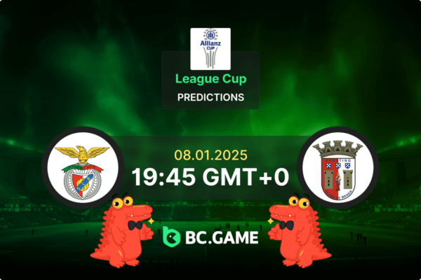 Benfica vs Braga Prediction, Odds, Betting Tips – Portugal League Cup 08/01/2025