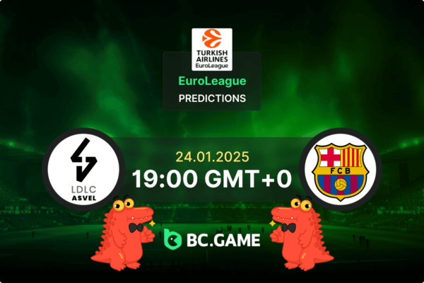 Lyon-Villeurbanne vs Barcelona Prediction, Odds, Betting Tips – EuroLeague 24/01/2025