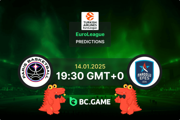 Paris vs Anadolu Efes Prediction, Odds, Betting Tips – Euroleague 14/01/2025