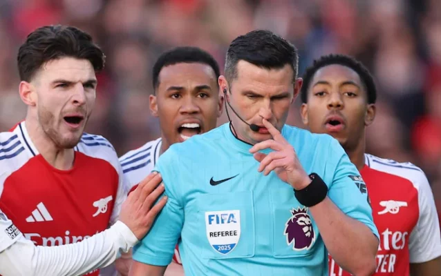 Michael Oliver Faces Online Abuse After Controversial Red Card Decision