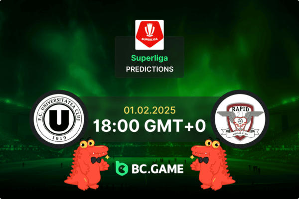 Universitatea Cluj vs FC Rapid Bucuresti Prediction, Odds, Betting Tips – Superliga 01/02/2025