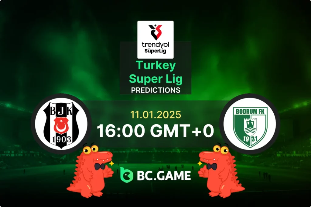 Besiktas vs Bodrumspor (2:1): Turkish Super Lig 11/01/2025