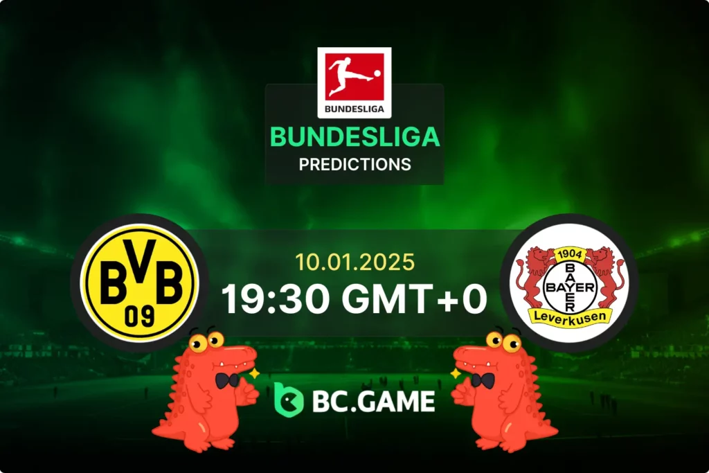 Borussia Dortmund vs Bayer Leverkusen Prediction, Odds, Betting Tips – Bundesliga 10/01/2025