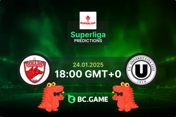 Dinamo Bucharest vs Universitatea Cluj Prediction, Odds, Betting Tips – Superliga 24/01/2025