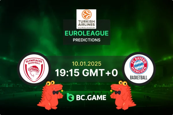 Olympiacos vs Bayern Prediction, Odds, Betting Tips – EuroLeague 10/01/2025