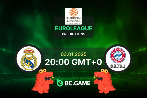 Real Madrid vs Bayern Prediction, Odds, Betting Tips – Euroleague 03/01/2025