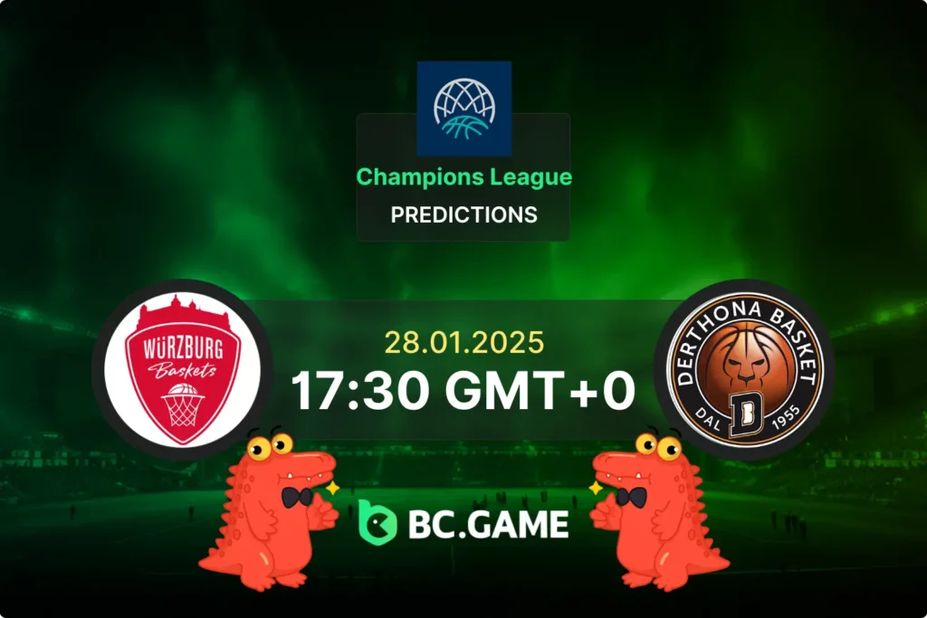 Wurzburg Baskets vs Derthona Basket Prediction, Odds, Betting Tips – Champions League 28/01/2025