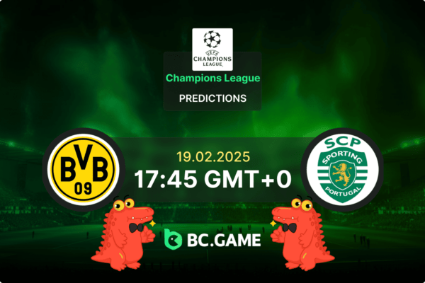 Borussia Dortmund vs Sporting CP (0:0): UEFA Champions League 19/02/2025