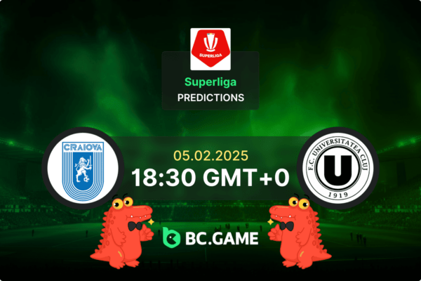 CS Universitatea Craiova vs Universitatea Cluj Prediction, Odds, Betting Tips – Superliga 05/02/2025