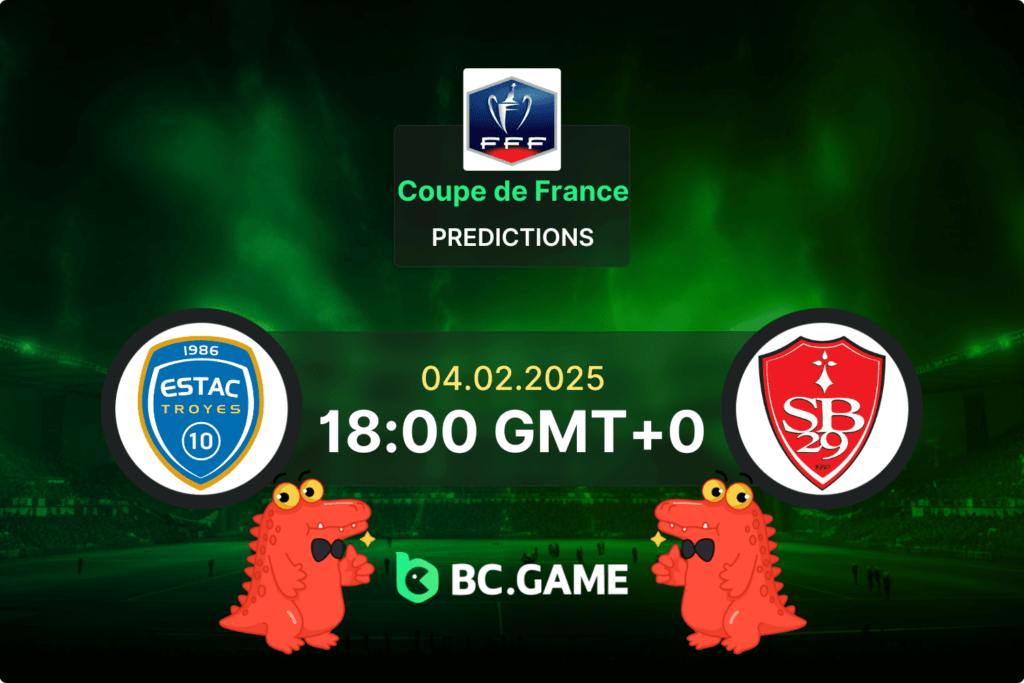 Troyes vs Brest (1:2): Coupe de France 04/02/2025