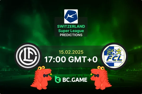 Lugano vs FC Luzern (2:0): Super League 15/02/2025