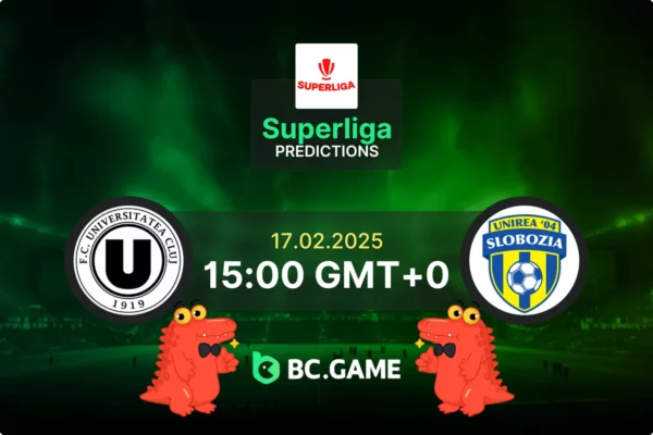 Universitatea Cluj vs Unirea Slobozia (3:2): Romania Superliga 17/02/2025