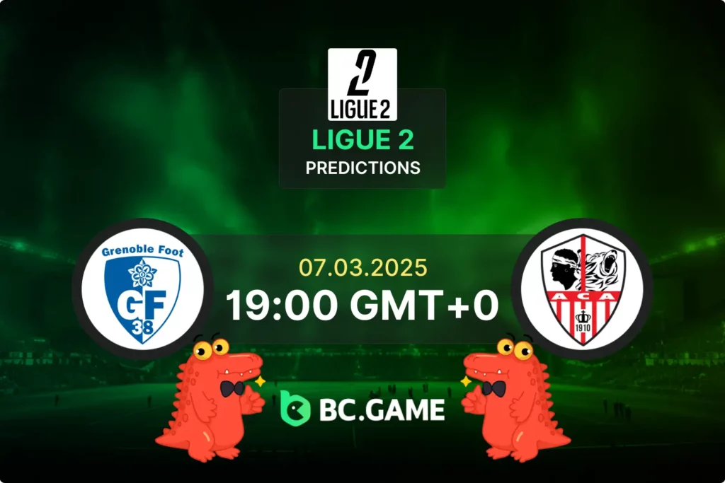 Grenoble vs AC Ajaccio (2:2): Ligue 2 07/03/2025