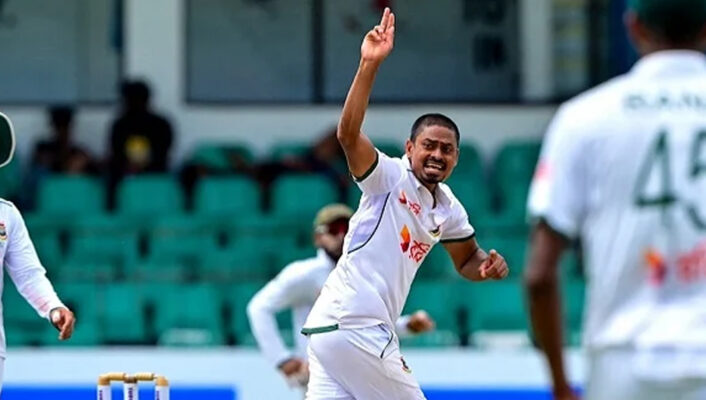 তাইজুলের ফাইফারে শ্রীলঙ্কা ৪৫৮-এ অলআউট, বাংলাদেশ ২১১ রানে পিছিয়ে