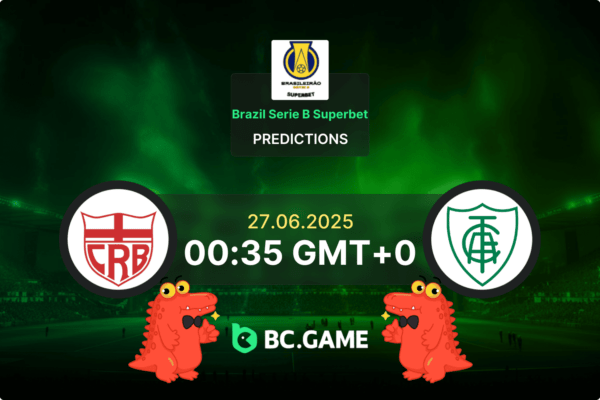 CRB vs América-MG (1:2): Brazil Serie B 27/06/2025