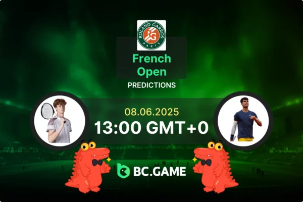 Jannik Sinner vs Carlos Alcaraz (2:3): French Open 08/06/2025