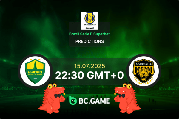 কুইয়াবা বনাম অ্যামাজোনাস ভবিষ্যদ্বাণী, মতভেদ, বাজির টিপস – ব্রাজিল সেরি বি 15/07/2025